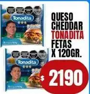 Supermercados Mariano Max Tonadita - queso cheddar fetas oferta