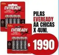 Supermercados Mariano Max Eveready - pilas aa chicas oferta