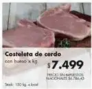 Disco Costeleta de cerdo con hueso oferta