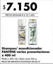 Disco Pantene - shampoo/acondicionador oferta