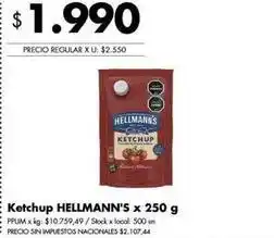 Disco Hellmann's - ketchup oferta