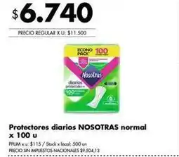 Disco Nosotras - protectores diarios normal oferta