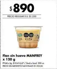 Disco Manfrey - flan sin huevo oferta
