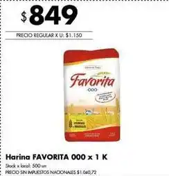 Disco Favorita - harina 000 oferta