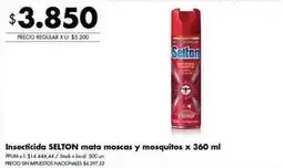 Disco Selton - insecticida mata moscas y mosquitos x 360 ml oferta