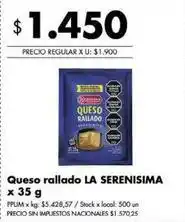 Disco Queso rallado oferta
