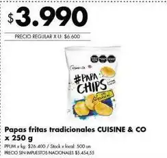 Disco Papas fritas tradicionales oferta