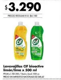 Disco Cif - lavavajillas bio-active oferta