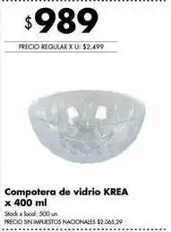 Disco Krea - computera de vidrio oferta