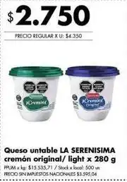 Disco Queso untable cremon oferta