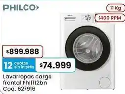 Coto Philco - lavarropas carga frontal phlf112bn cod. 627916 oferta