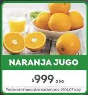 Jumbo Naranja jugo oferta