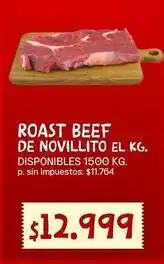 Supermercados Vea Roast beef de novillito el kg oferta