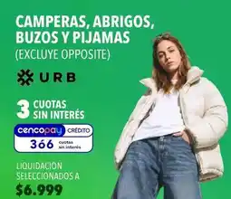Supermercados Vea Camperas, abrigos, buzos y pijamas oferta