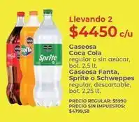 Supermercados Vea Coca cola - gaseosa coca cola, gaseosa fanta, sprite o schweppes oferta