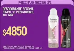 Supermercados Vea Rexona - desodorante clinical oferta