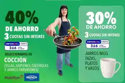 Supermercados Vea Multiflon - seleccionados de cocción (ollas, sartenes, cacerolas y jarros hervidores) oferta