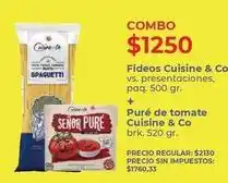 Supermercados Vea Cuisine - fideos & puré de tomate oferta