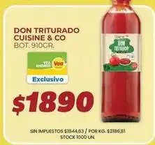 Supermercados Vea Cuisine - don triturado oferta