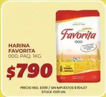 Supermercados Vea Favorita - harina favorita 000, paq. 1kg oferta