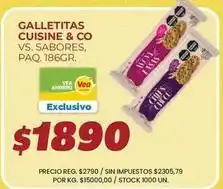 Supermercados Vea Cuisine - galletitas oferta
