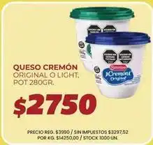 Supermercados Vea Cremon - queso cremón oferta