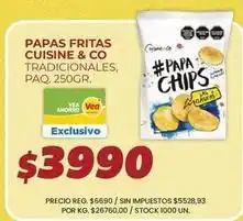 Supermercados Vea Cuisine - papas fritas tradicionales oferta