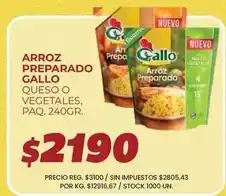 Supermercados Vea Gallo - arroz preparado oferta