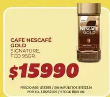 Supermercados Vea Nescafé - café gold signature oferta
