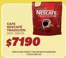 Supermercados Vea Nescafé - cafe tradicion doy. 100gr oferta