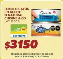 Supermercados Vea Cuisine - lomo de atún en aceite o natural oferta
