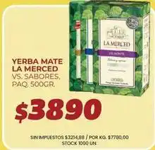 Supermercados Vea La merced - yerba mate vs. sabores oferta