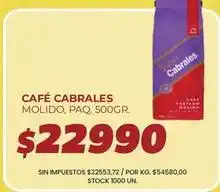 Supermercados Vea Cabrales - café cabrales molido oferta