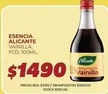Supermercados Vea Alicante - esencia vainilla oferta