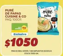 Supermercados Vea Cuisine - puré de papas oferta
