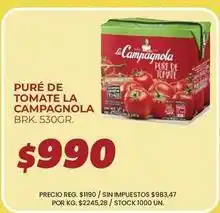 Supermercados Vea La campagnola - puré de tomate oferta