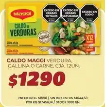 Supermercados Vea Maggi - caldo de verduras oferta