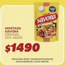 Supermercados Vea Savora - mostaza original oferta
