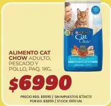Supermercados Vea Cat chow - alimento cat chow adulto, pescado y pollo oferta