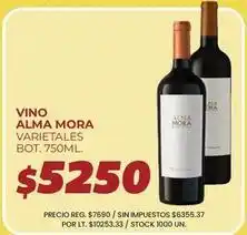Supermercados Vea Alma mora - vino alma mora varietales bot oferta