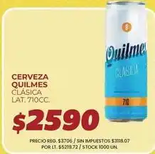 Supermercados Vea Quilmes - cerveza clasica lat. 710cc oferta