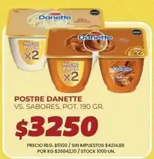 Supermercados Vea Danette - postre oferta