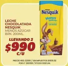 Supermercados Vea Nesquik - leche chocolatada oferta
