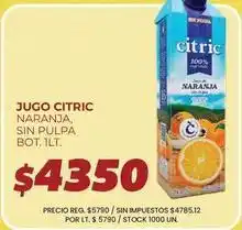 Supermercados Vea Citric - jugo citric naranja oferta