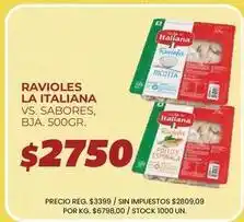 Supermercados Vea La italiana - ravioles oferta