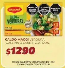 Supermercados Vea Maggi - caldo maggi verdura, gallina o carne, cja. 12un oferta