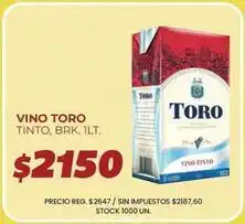 Supermercados Vea Toro - vino toro tinto oferta