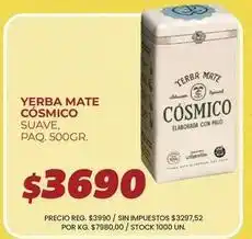 Supermercados Vea Suave - yerba mate cósmico oferta