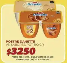 Supermercados Vea Danette - postre oferta