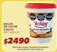 Supermercados Vea Ilolay - dulce de leche oferta